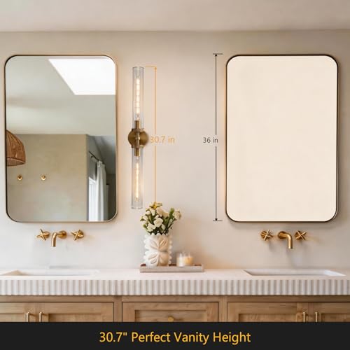30 inch Wall Sconce Bathroom Sconce Hardwired Modern Bathroom Wall Sconce