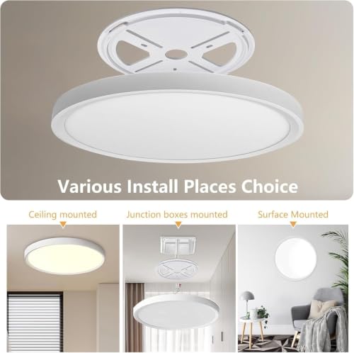 6PK Dimmable 15.8 Inch Led Ceiling Light Flush Mount (6 Count)