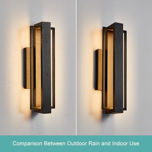Double Square Frame Outdoor LED Wall Light