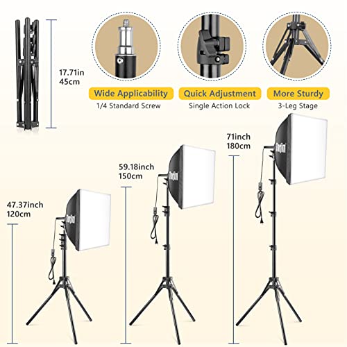 Softbox Photography Lighting Kit