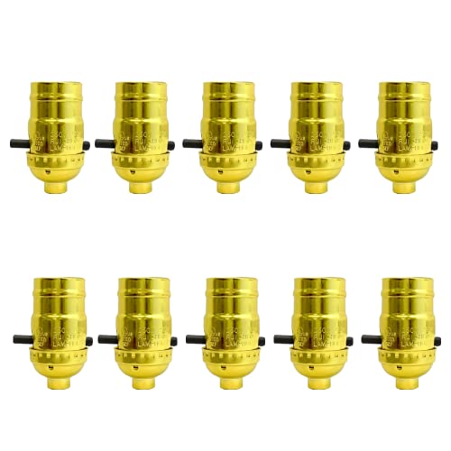 Push Through Lamp Socket for Incandescent or LED Bulbs