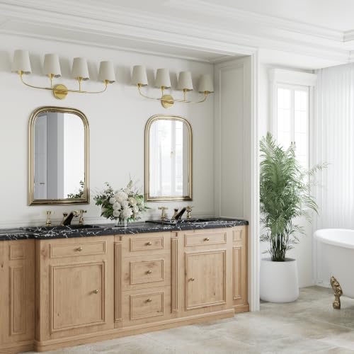 Bathroom Light Fixtures Over Mirror (Gold / 4 Light)