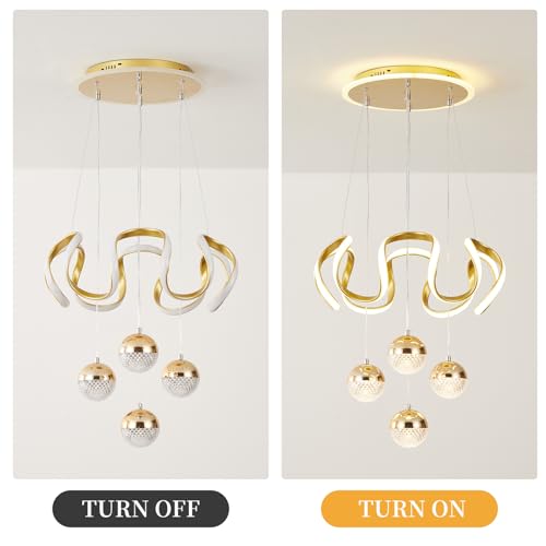 Modern Gold LED Chandeliers