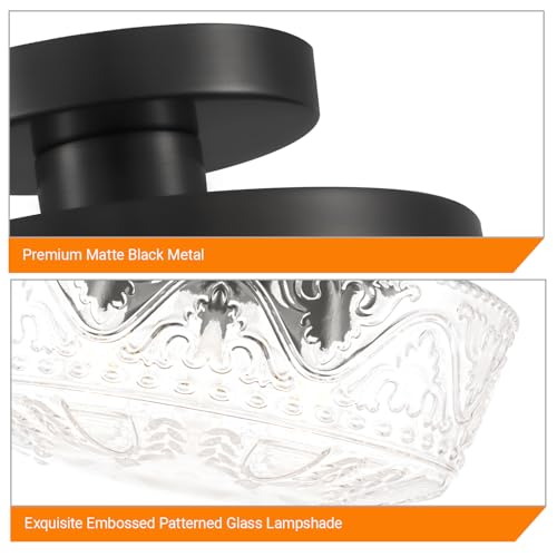 3 Light Semi Flush Mount Ceiling Light Fixtures