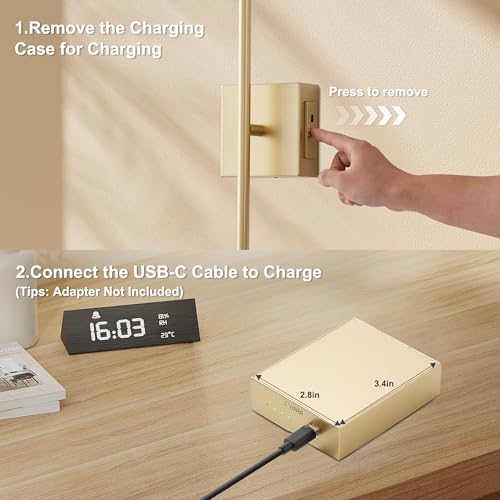 Rechargeable Wall Sconces Battery Operated Set of 2 (32 Ounce)