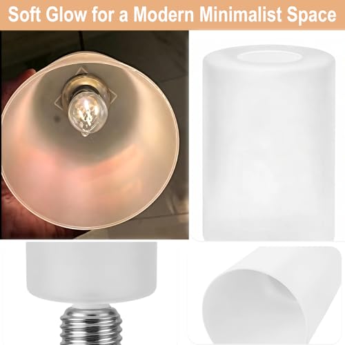 Frosted Glass Lamp Cover for Pendant Light Fixtures (3 Count)