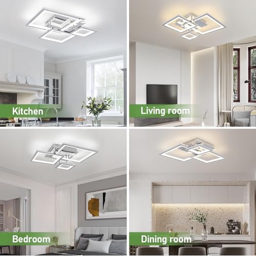 Modern Chrome Led Ceiling Light 3