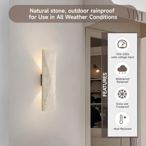 2 Pack 12.6in Japanese Style LED Wall Sconce