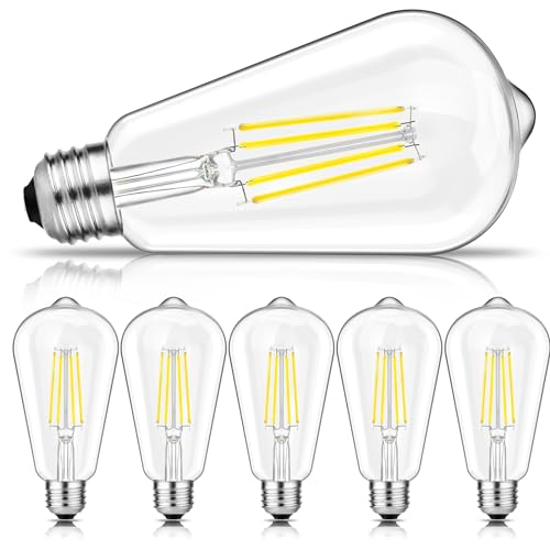 Vintage LED Edison Bulbs 6W Equivalent 60W (6 Count)