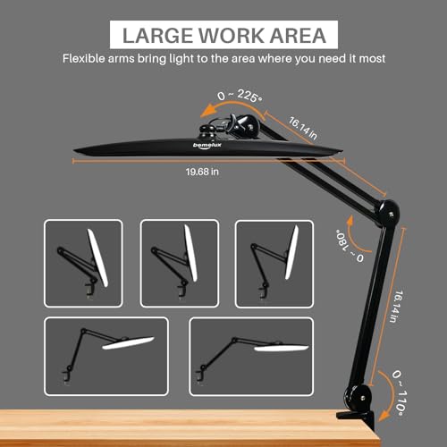 20 Inch LED Desk Lamp with Clamp