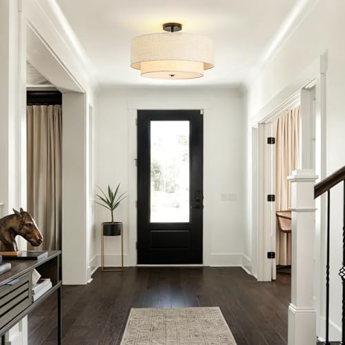 4 Light Semi Flush Mount Ceiling Light
