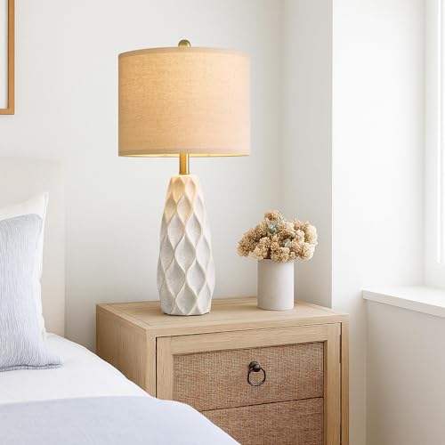 27.5" Ceramic Table Lamps for Living Room Bedroom Lamps Set of 2 Modern (2 Count)