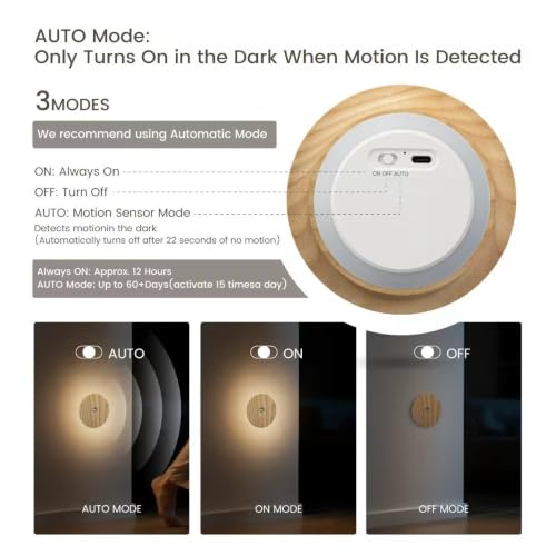 Rechargeable Night Lights with Motion Sensor (2 Count)