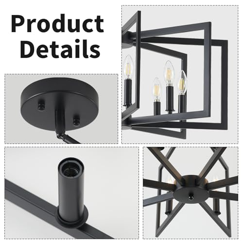 Black Chandelier for Dining Room
