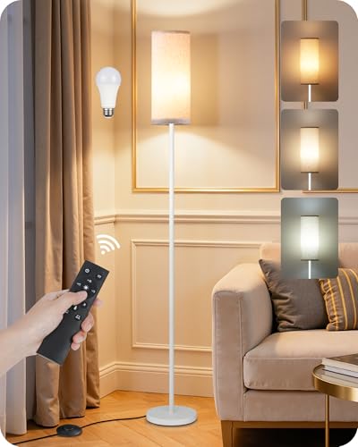Dimmable Floor Lamps for Living Room with Remote and Foot Switch