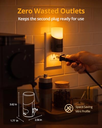 Amber Night Light with Motion Sensor (2 Count)