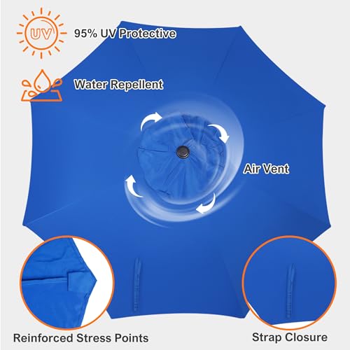 9ft Patio Umbrella Replacement Canopy