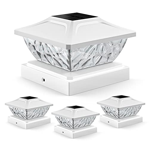 4 Pack Solar Post Cap Lights (4 Count)