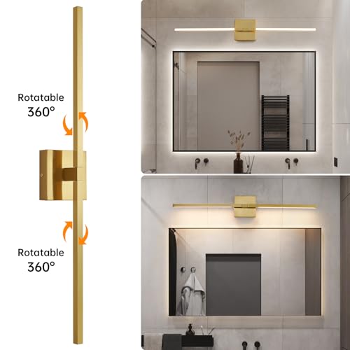 Gold Bathroom Vanity Light Fixtures