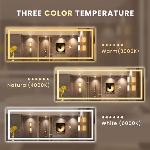 84"X32" LED Bathroom Mirror with Lights