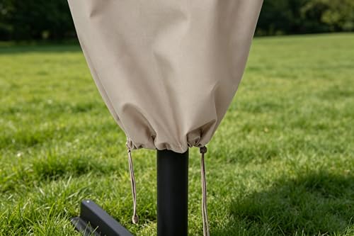 Patio Umbrella Cover with Rod for 7 to 11 Ft Umbrellas & 15 Ft Double