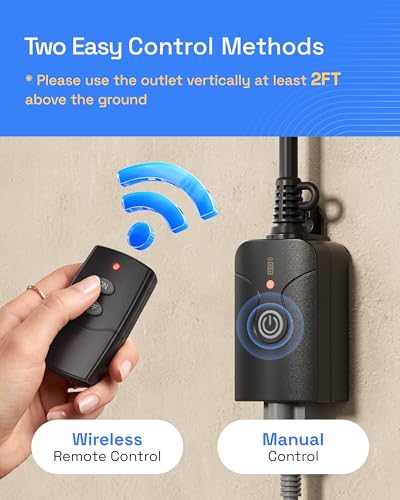 Remote Control Outlets Outdoor Waterproof Indoor Wireless Light Switch