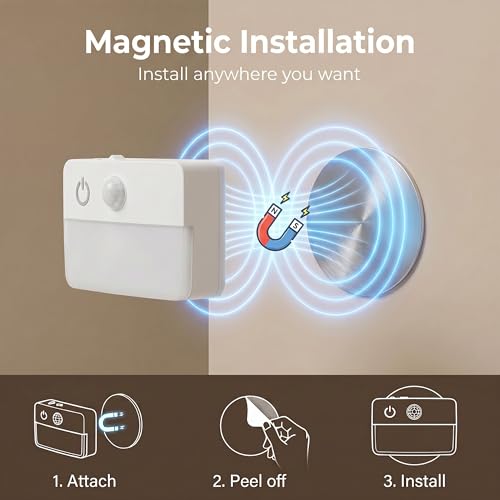 12 Pack Rechargeable Motion Sensor Stair Lights for Indoor (12 Count)