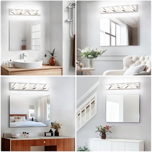 Bathroom Vanity Lights Brushed Nickel LED Lighting (4 Count)