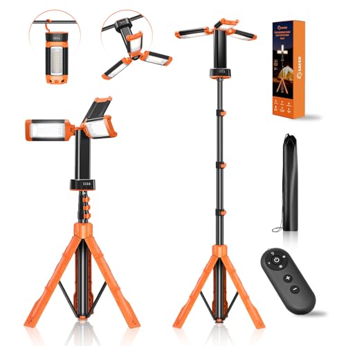 Portable Camping Light with Stand Work Light 12000mAh with Remote
