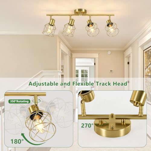 4 Lights Kitchen Light Fixtures Ceiling Mount