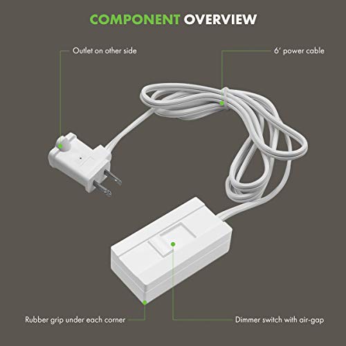 Plug in Dimmer Switch for Lamps (2 Count)