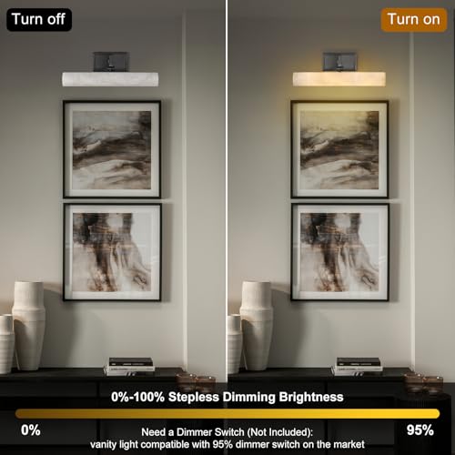 Alabaster Picture Light Hardwired