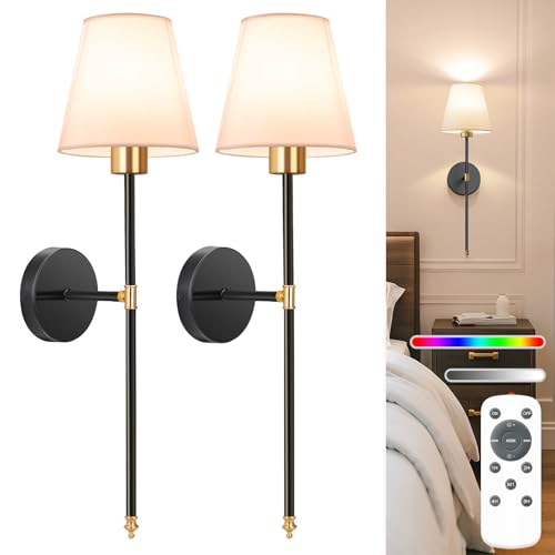 Battery Operated Wall Sconce Set of 2 (2 Count)