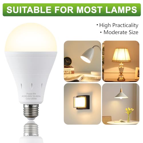 4 Pack Rechargeable Emergency Light Bulbs (4 Count)