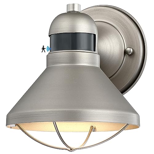 Motion Sensor Outdoor LED Wall Sconce Dusk to Dawn Exterior Barn Lighting