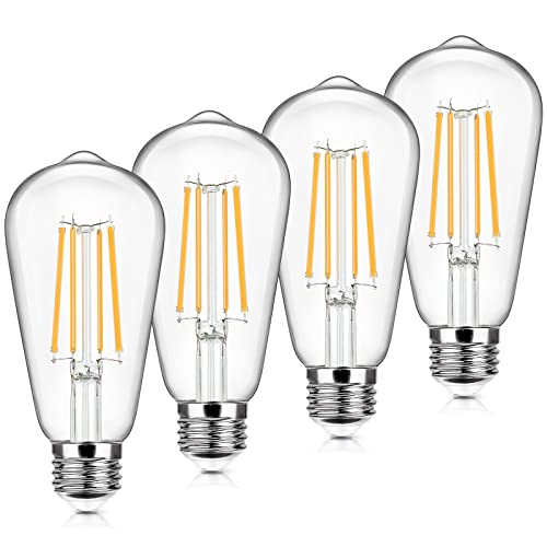 4 Pack Vintage LED Edsion Bulbs 100W Equivalent (4 Count)