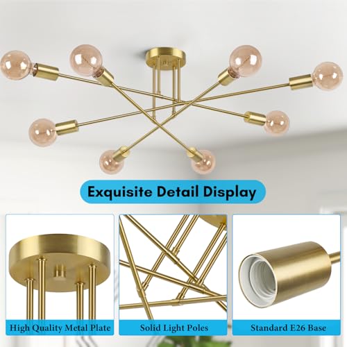 Modern Sputnik Chandelier 8