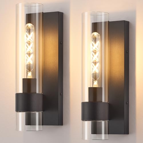 Black Wall Sconces Set of 2 (2 Count)