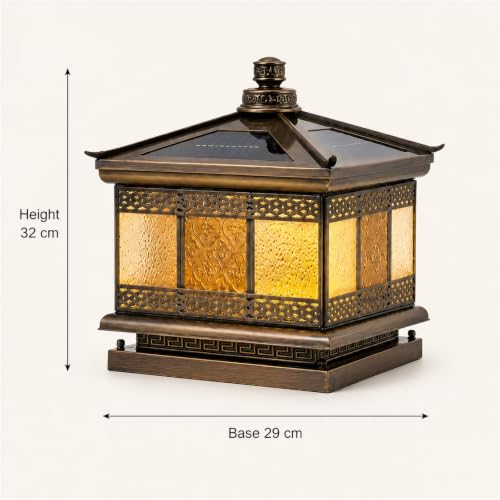 Vintage Outdoor Pillar Light Fixture