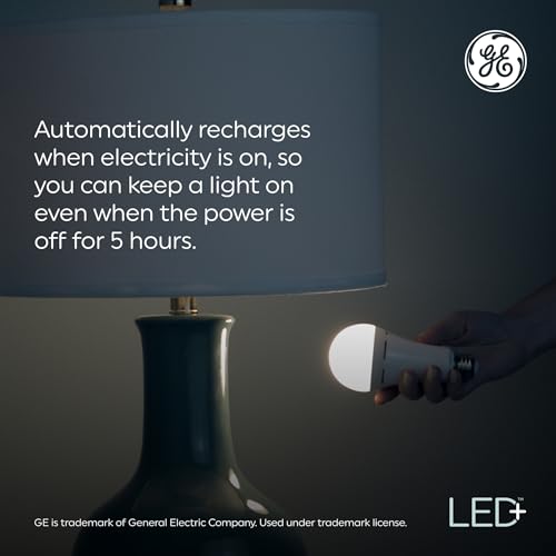LED+ Battery Backup A21 LED Light Bulbs (2 Count)