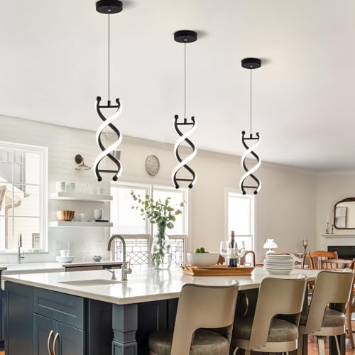 Spiral Modern Led Pendant Light (3 Count)
