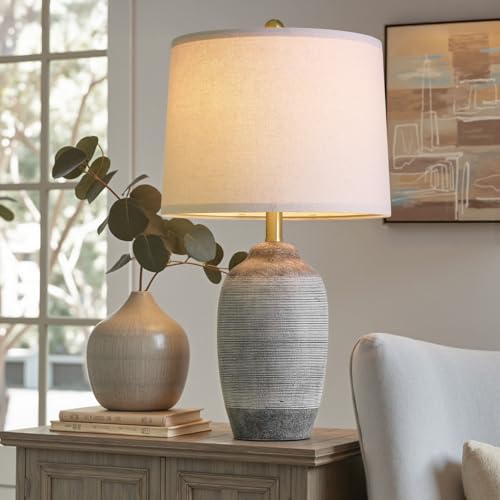 24.5" Vintage Ceramic Table Lamp with 5FT Cord