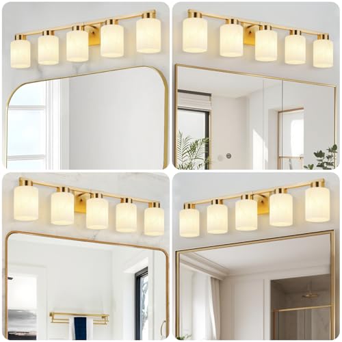 5 Light Bathroom Light Fixtures (5 Count)