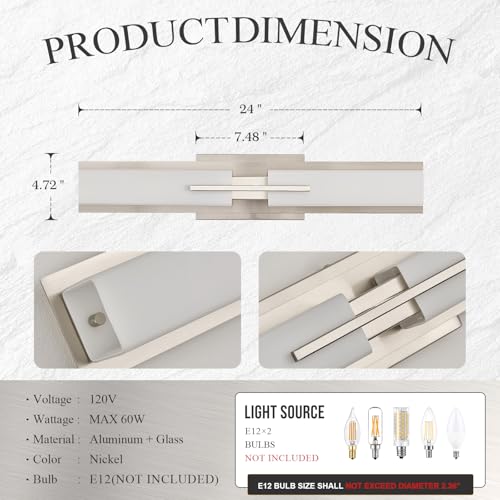 24” Bathroom Vanity Light