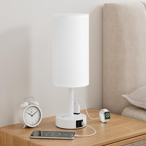 White Touch Bedside Lamp for Bedroom