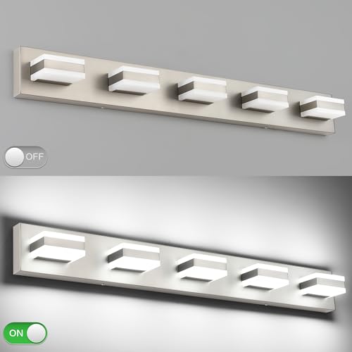 Bathroom Brushed Nickel Bathroom Light Fixture