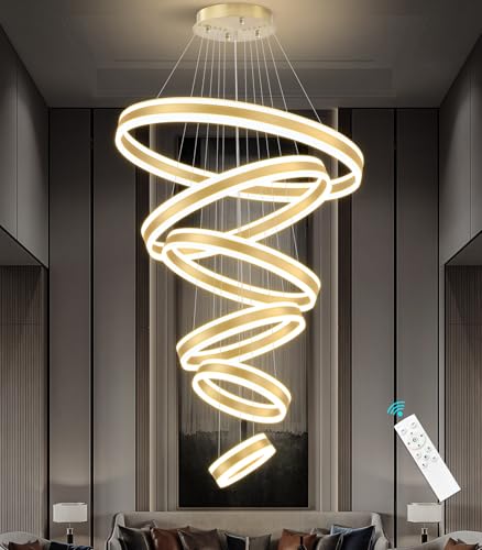 31.4'' Modern LED Chandelier Large Contemporary Chandeliers for Foyer 6