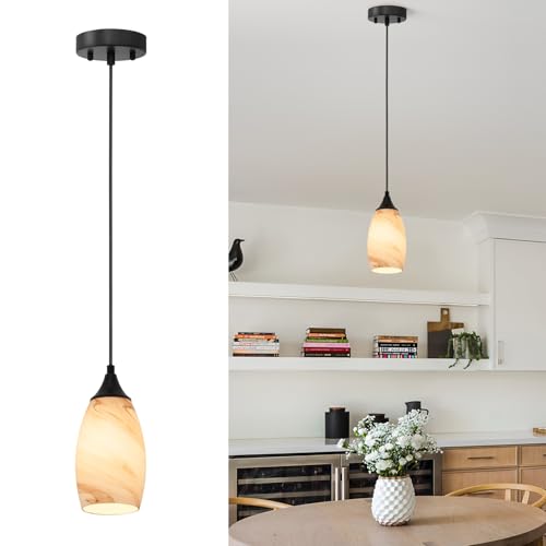 Vintage Art Brown Stripe Pendant Lighting