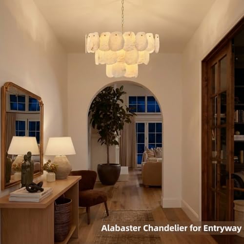 32″ Alabaster Chandelier