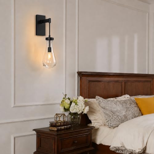 Black Raindrop Brass Wall Sconces (15 Count)